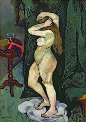 Marie Clementine Valadon Nude Arranging Her Hair painting