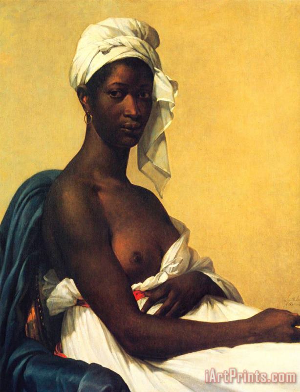 Marie Guillemine Benoist Portrait of a Negress Art Painting