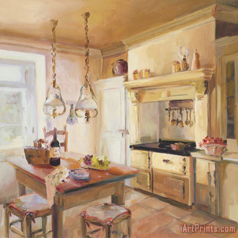 Marilyn Hageman French Kitchen II Art Painting