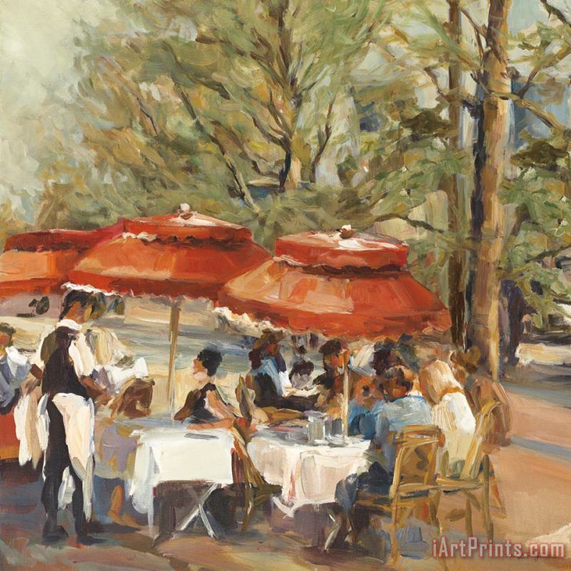 Marilyn Hageman Lunch on The Champs Elysees Art Painting