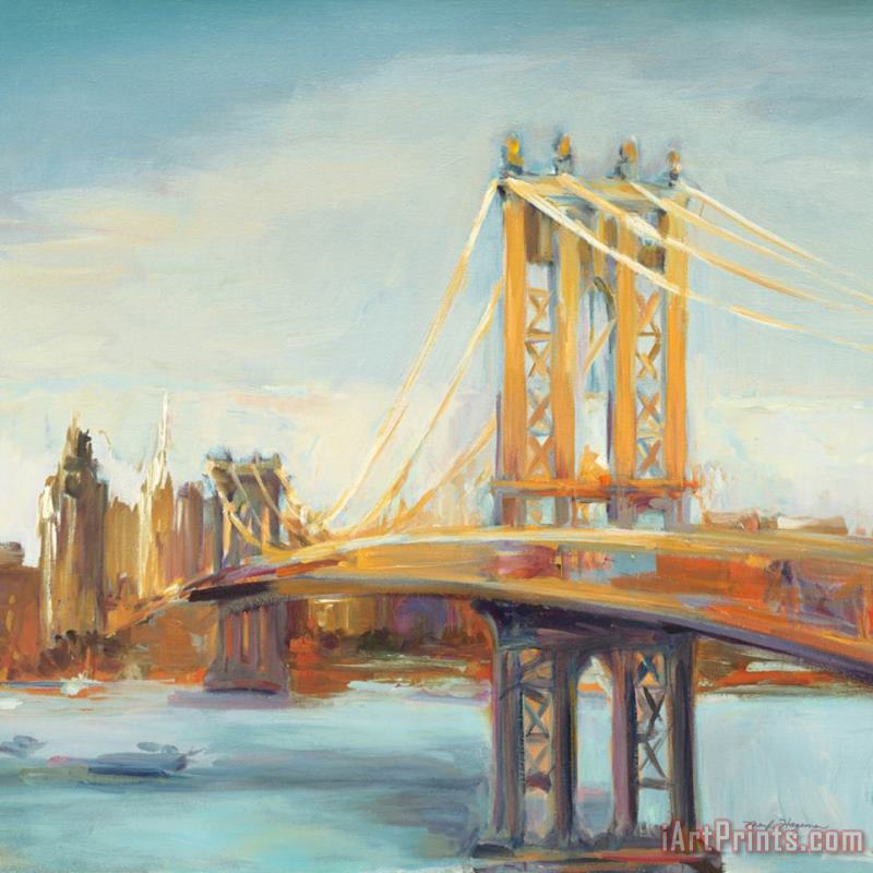 Marilyn Hageman Sunny Manhattan Bridge Art Painting
