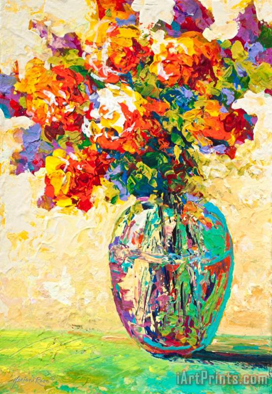 Abstract Boquet IV painting - Marion Rose Abstract Boquet IV Art Print