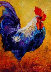 Marion Rose Indy - Rooster painting