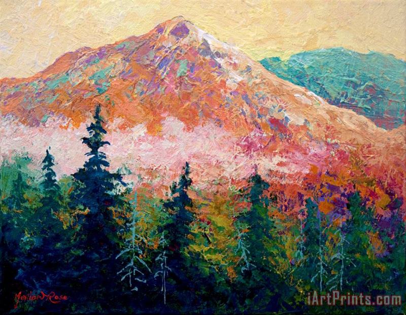 Mountain Sentinel painting - Marion Rose Mountain Sentinel Art Print