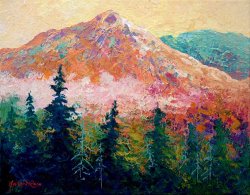 Marion Rose Mountain Sentinel painting