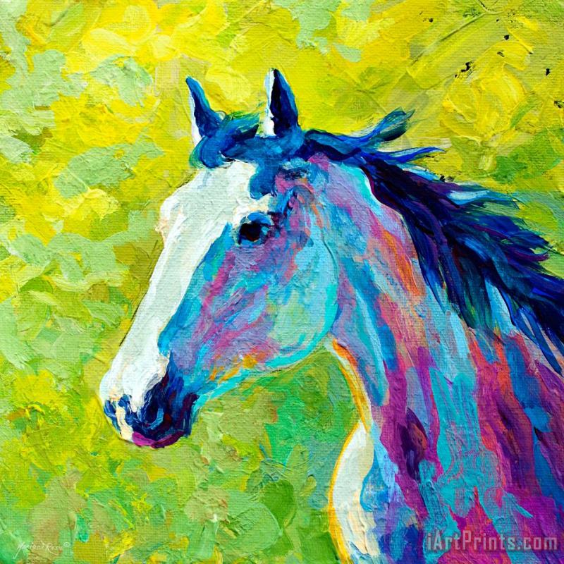 Marion Rose Mustang Art Painting