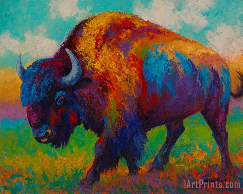 Prairie Muse - Bison painting - Marion Rose Prairie Muse - Bison Art Print