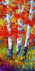 Marion Rose Red Autumn painting
