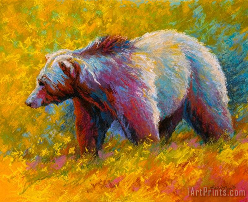 Marion Rose The Wandering One - Grizzly Bear Art Print