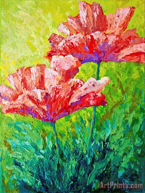 Marion Rose Two Red Poppies Art Print