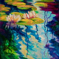 Marion Rose Water Lilies I