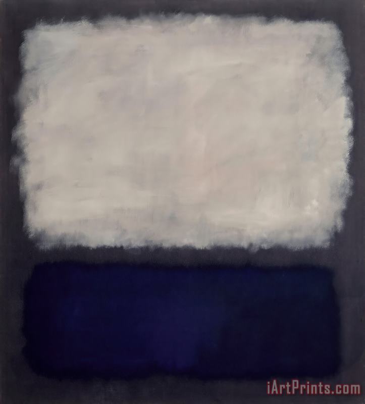 Mark Rothko Blue And Gray Art Painting