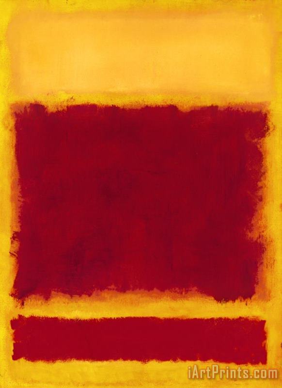 Composition, 1958 painting - Mark Rothko Composition, 1958 Art Print
