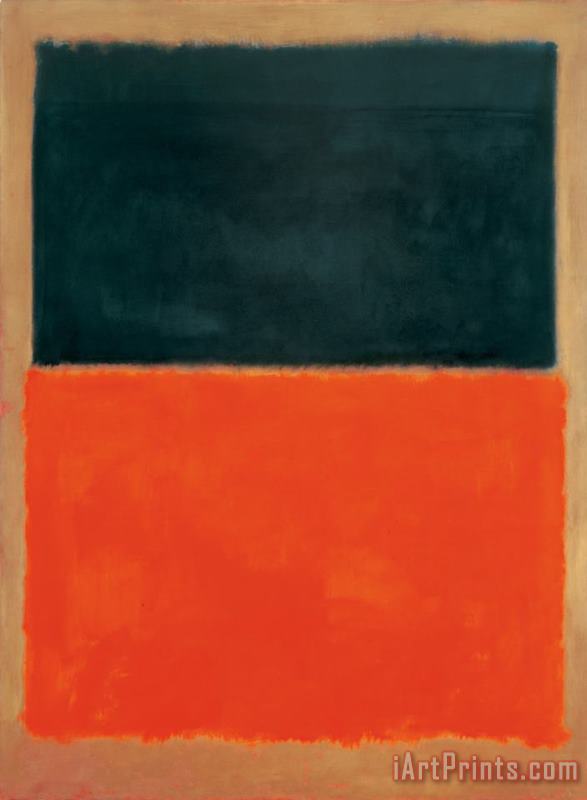 Mark Rothko Green And Tangerine on Red Art Painting