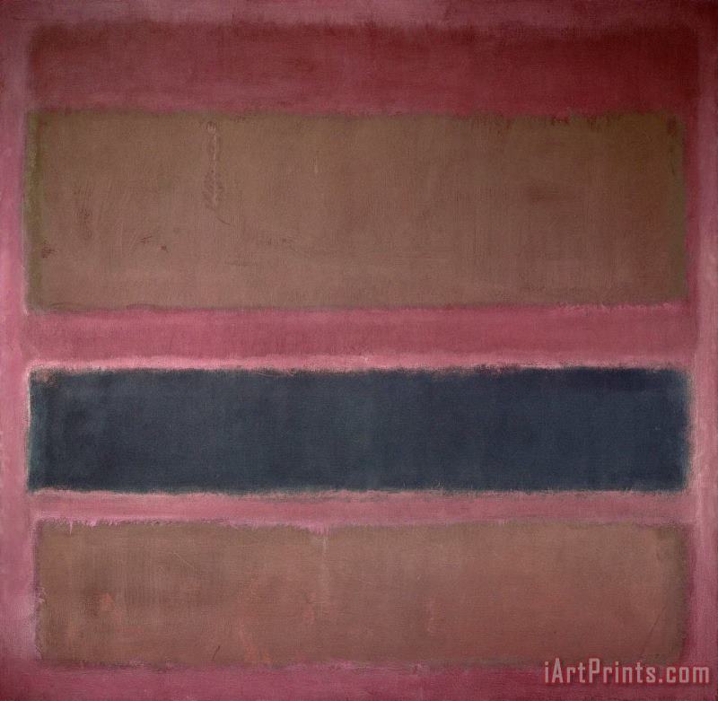 No. 18 (brown And Black on Plum), 1958 painting - Mark Rothko No. 18 (brown And Black on Plum), 1958 Art Print