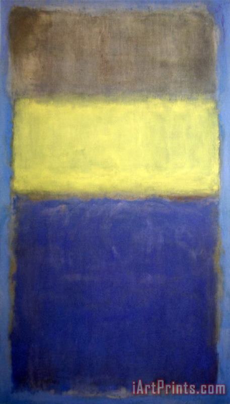 Mark Rothko No 2 No 30 Yellow Center Art Painting
