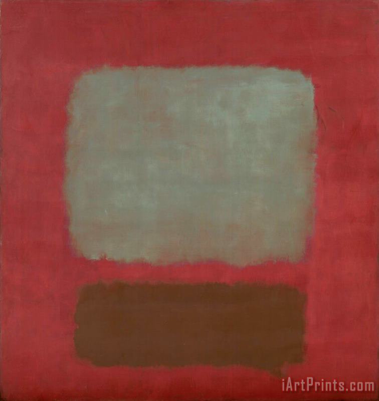 Mark Rothko No 37 No 19 Slate Blue And Brown on Plum 1958 Art Painting