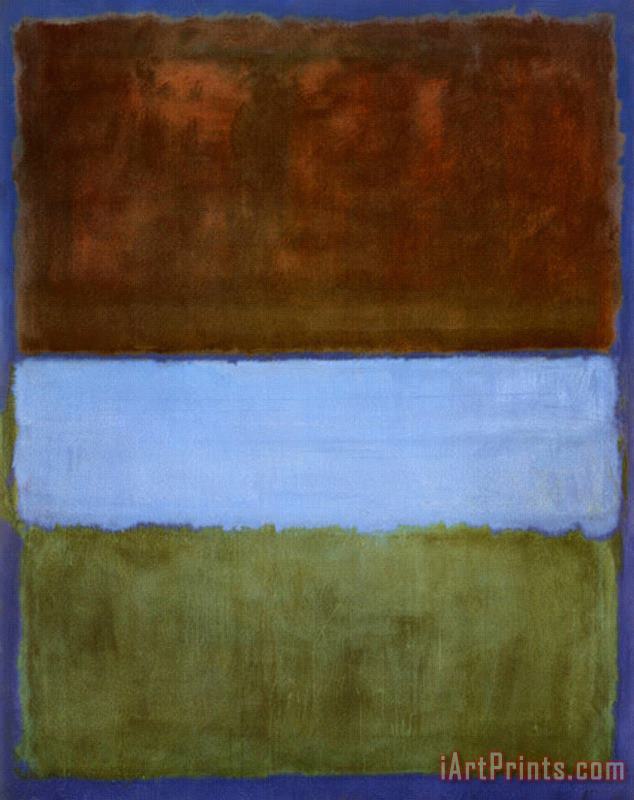 Mark Rothko No 61 Brown Blue Brown on Blue C 1953 Art Painting