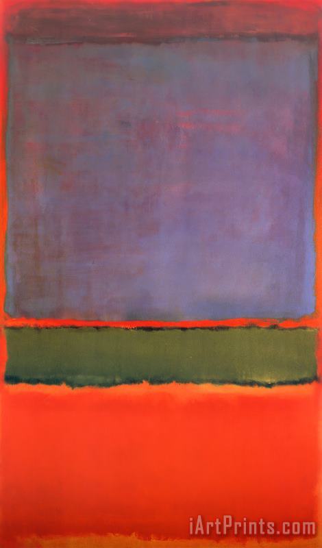 No 6 Violet Green And Red 1951 painting - Mark Rothko No 6 Violet Green And Red 1951 Art Print