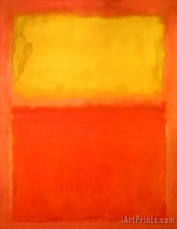 Mark Rothko Orange And Yellow Art Painting
