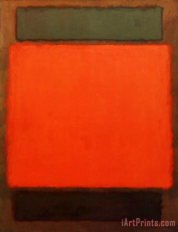 Mark Rothko Orange Brown Art Painting