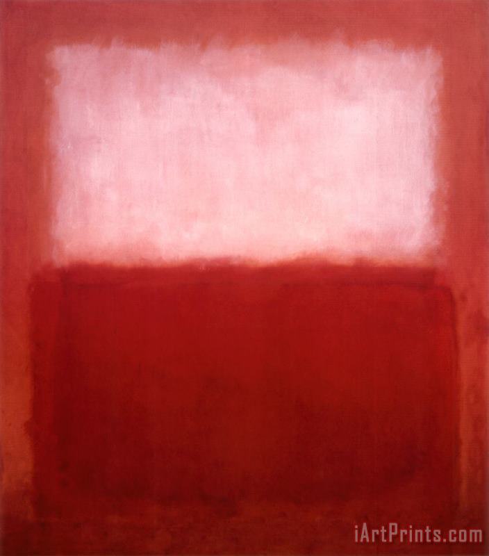 White Over Red painting - Mark Rothko White Over Red Art Print
