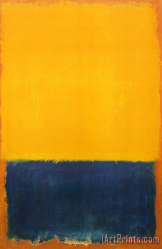 Mark Rothko Yellow And Blue Art Painting