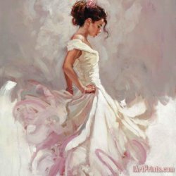 Mark Spain Bolero Pink painting