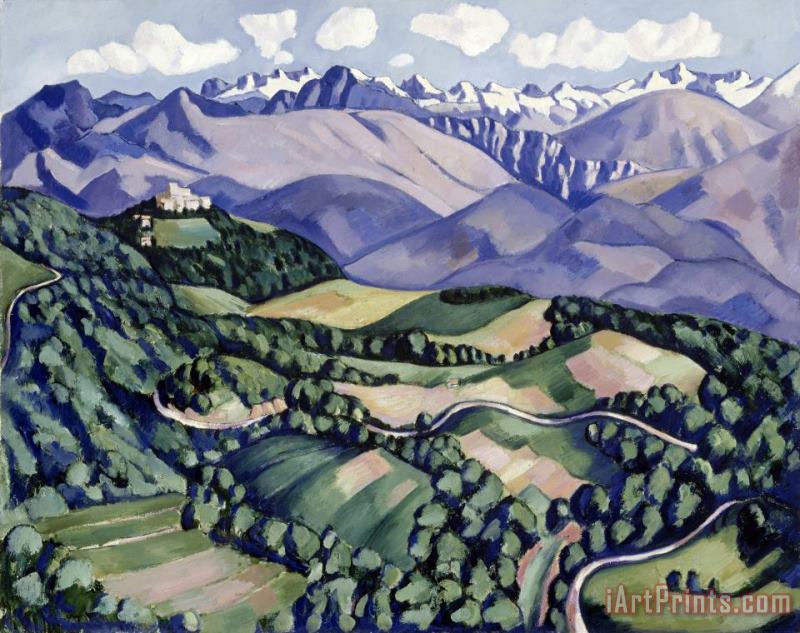 Marsden Hartley Purple Mountains, Vence Art Painting