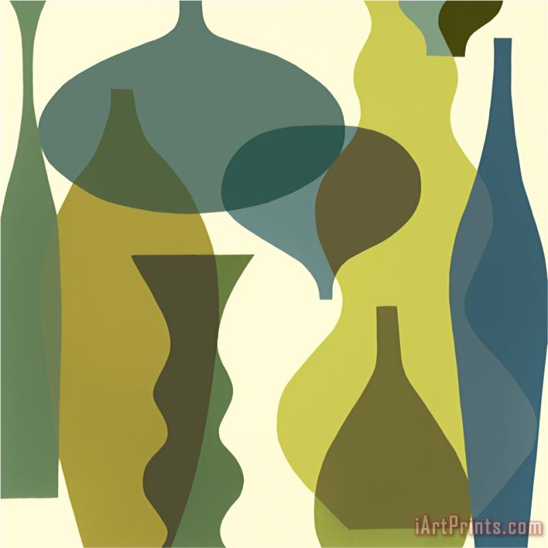 Mary Calkins Floating Vases Iv Art Print