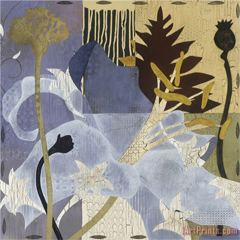 Mary Calkins Lilies Lavender I Art Print