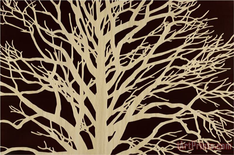 Mary Calkins Tree in Sepia Art Print