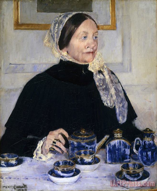 Lady at The Tea Table painting - Mary Cassatt Lady at The Tea Table Art Print
