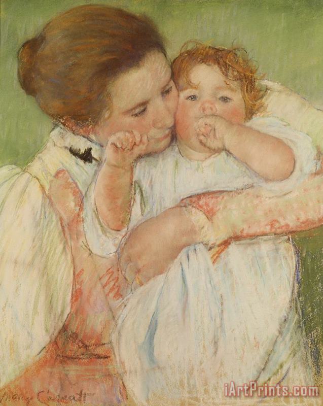 Mother And Child painting - Mary Cassatt Mother And Child Art Print