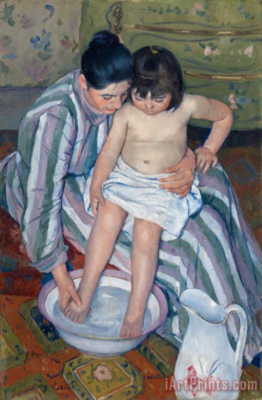 The Child's Bath painting - Mary Cassatt The Child's Bath Art Print