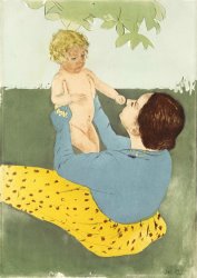 Mary Cassatt Under The Horse Chestnut Tree