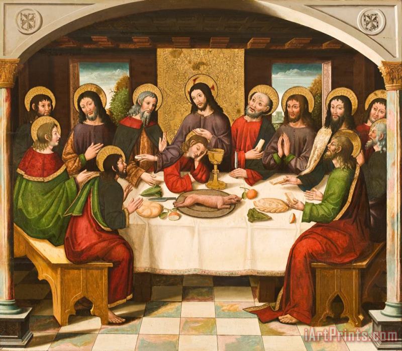 The Last Supper painting - Master of Portillo The Last Supper Art Print
