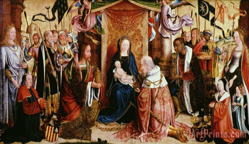 Master of Saint Severin The Adoration of the Kings Art Print