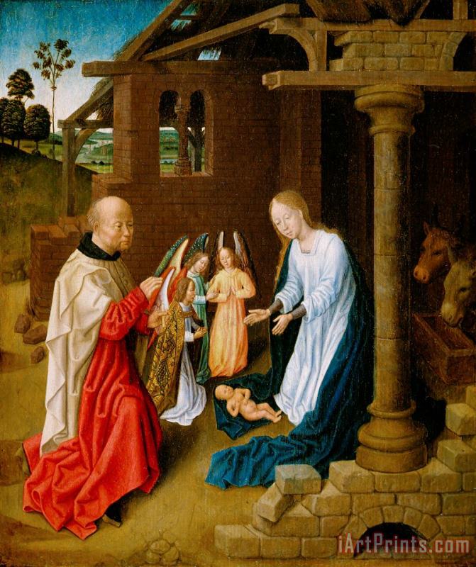 Adoration of the Christ Child painting - Master of San Ildefonso Adoration of the Christ Child Art Print