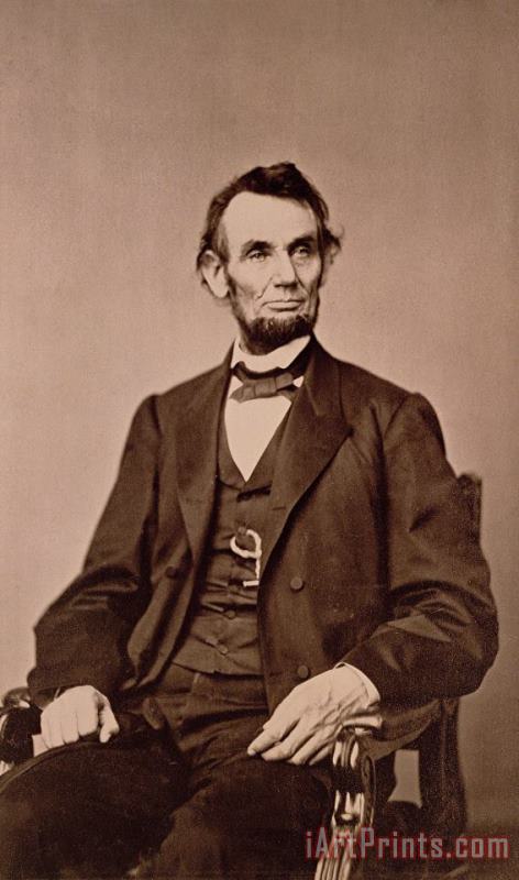 Mathew Brady Portrait of Abraham Lincoln Art Painting
