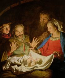 Matthias Stomer The Adoration of the Shepherds