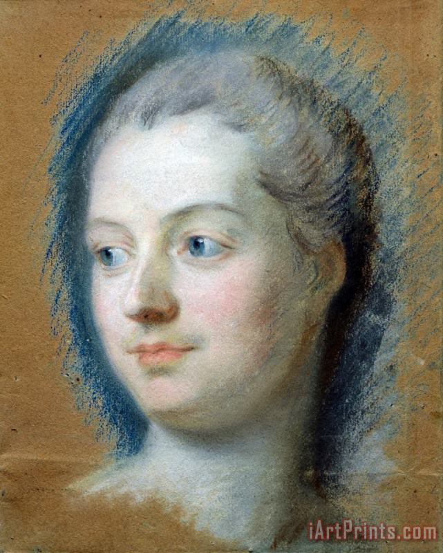 Maurice-Quentin de La Tour Portrait of Madame De Pompadour (1721 64) Art Painting