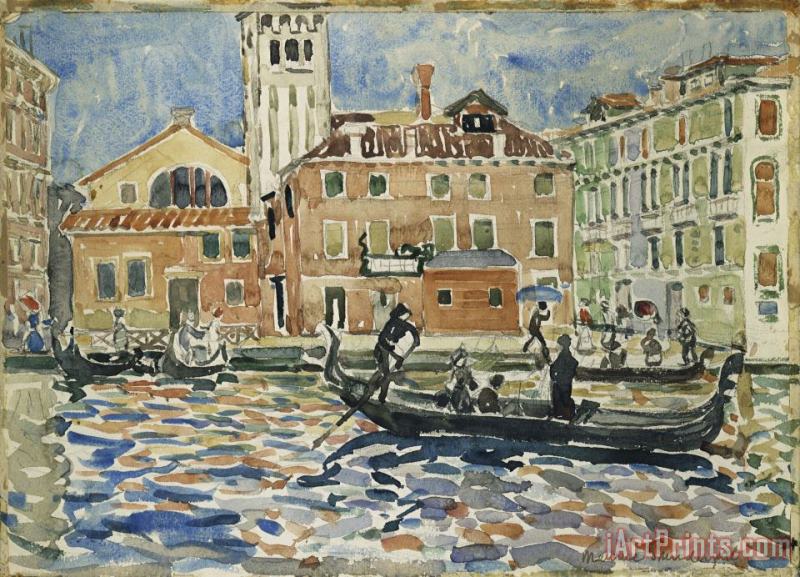 Venice painting - Maurice Brazil Prendergast Venice Art Print