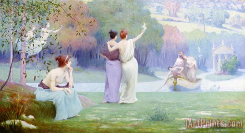 The Return to Cythera painting - Maurice Chabas The Return to Cythera Art Print