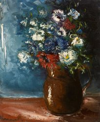 Maurice De Vlaminck Vase De Fleurs Art Print for sale - iArtPrints.com