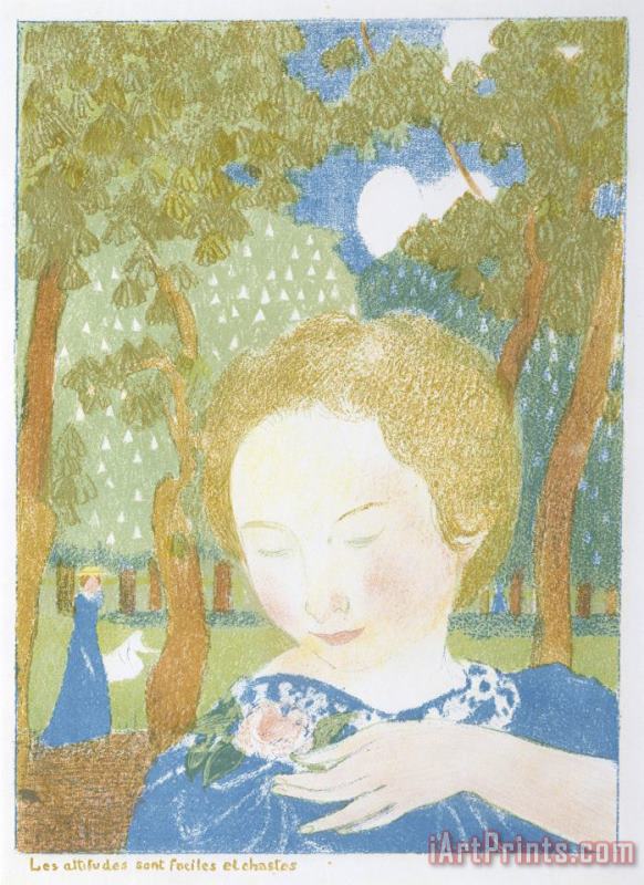 Maurice Denis Attitudes Are Simple And Chaste Art Print