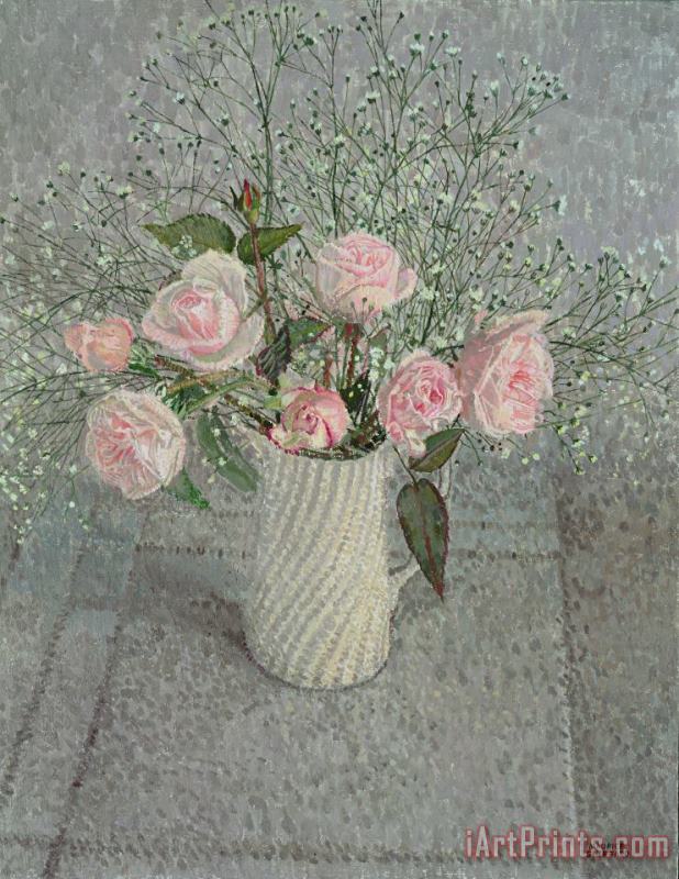 Pink Roses painting - Maurice Sheppard Pink Roses Art Print