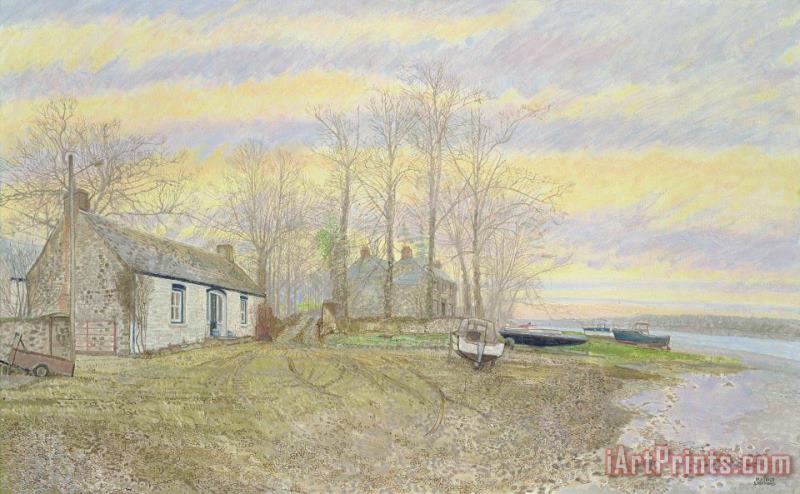 The Turning Place Lower Quay Road Hook Pembrokeshire painting - Maurice Sheppard The Turning Place Lower Quay Road Hook Pembrokeshire Art Print