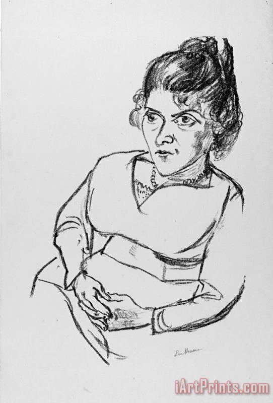 Max Beckmann Portrait of Fridel Battenberg Art Print
