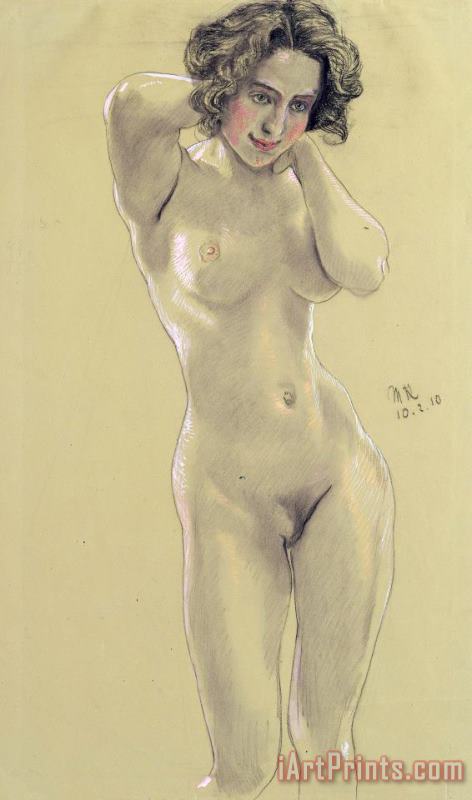 Max Klinger Female Nude Art Painting